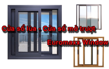 Cửa sổ nhôm kính mở lùa (mở trượt) - Dòng sản phẩm cửa Euromaxx 